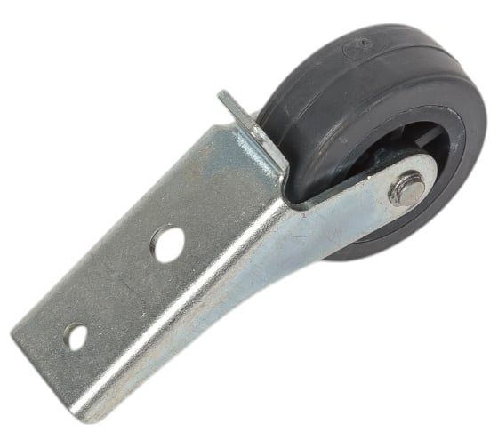 Изображение товара Мебельное неповоротное колесо MFK-TORG Ш-238М/397Р боковое, с бортиком, 40 мм, серый, пластик 5011040