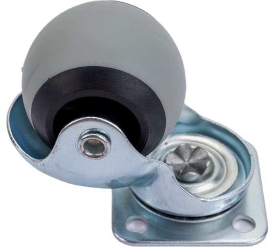 Изображение товара Мебельное поворотное колесо MFK-TORG шарик, 40 мм, серая, резина 5005040