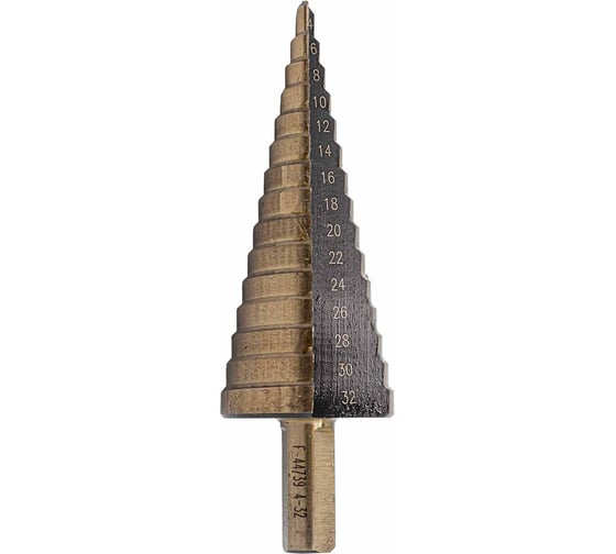 Изображение товара Сверло ступенчатое F-44739 (4-32 мм; HSS4241) в блистере Forsage F-44739(49822)