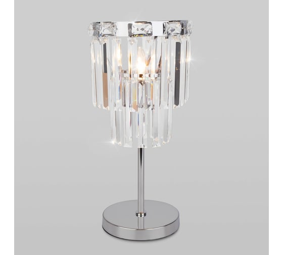 Изображение товара Настольный светильник Eurosvet - 01136/1 / хром/прозрачный хрусталь strotskis a060647