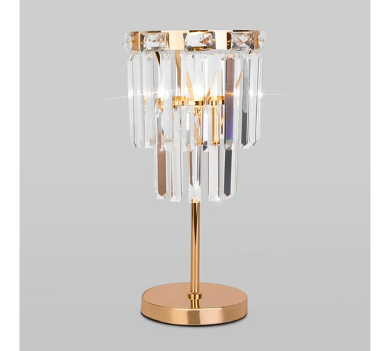 Изображение товара Настольный светильник Eurosvet - 01136/1 / золото/прозрачный хрусталь strotskis a060648