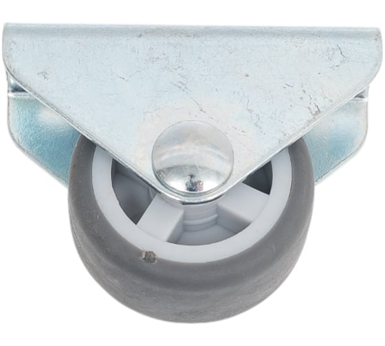 Изображение товара Мебельное неповоротное колесо MFK-TORG 30 мм, серая, резина 5002030