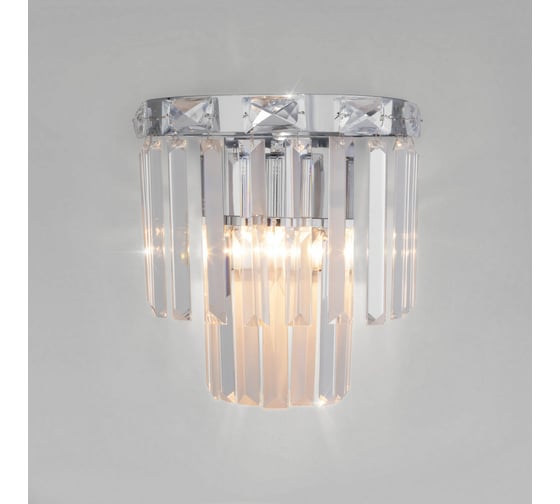 Изображение товара Настенный светильник Eurosvet - 10130/1 / хром/прозрачный хрусталь strotskis a060645