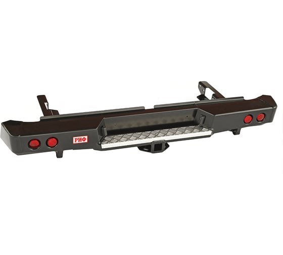 Изображение товара Силовой задний бампер РИФ Toyota Hilux 2015+ с квадратом под фаркоп и фонарями RIFREV-20150