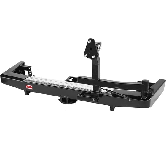 Изображение товара Силовой задний бампер РИФ УАЗ Патриот 2015+ с квадратом под фаркоп и калиткой стандарт RIF063-21120