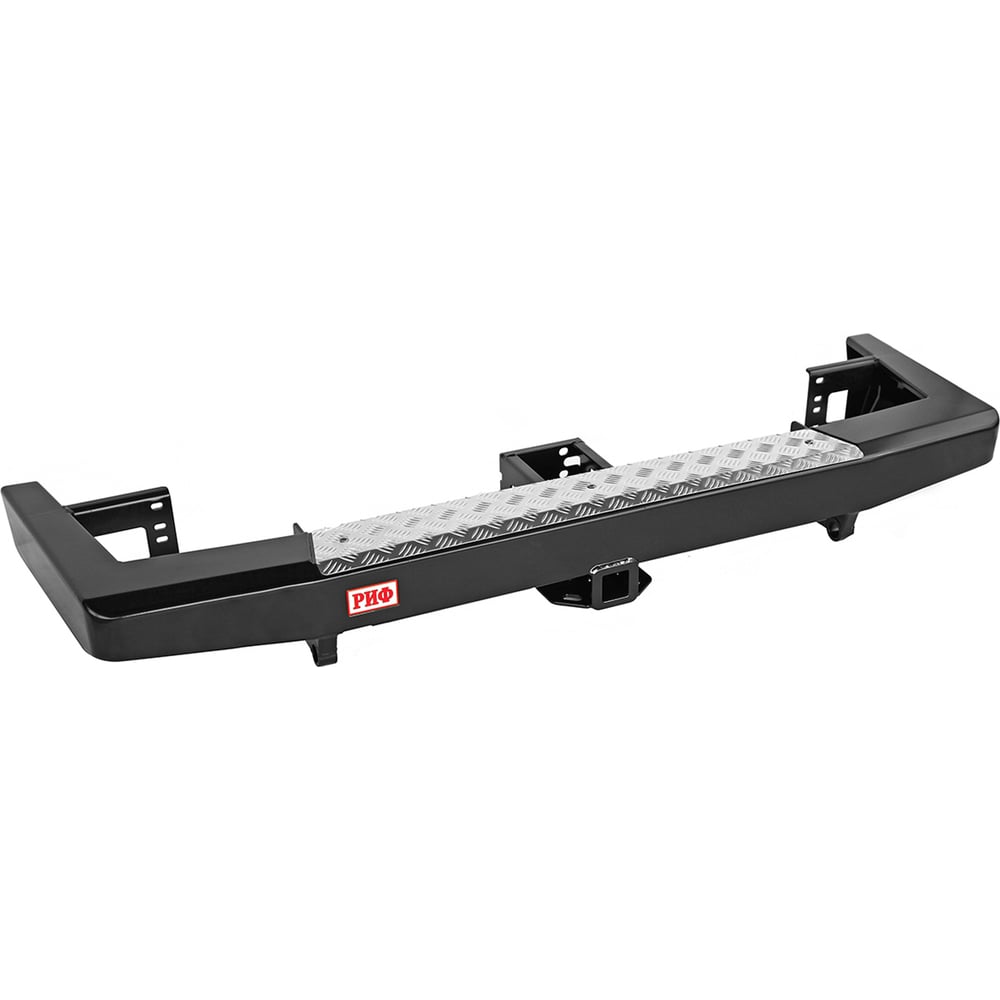 Изображение товара Силовой задний бампер РИФ УАЗ Патриот 2015+ с квадратом под фаркоп, стандарт RIF063-21200