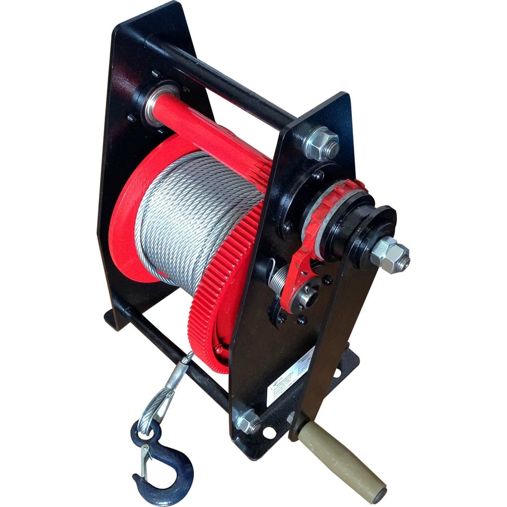 Изображение товара Ручная лебедка TOR ЛР-1,5 40 м для подъема и вытяжки грузов