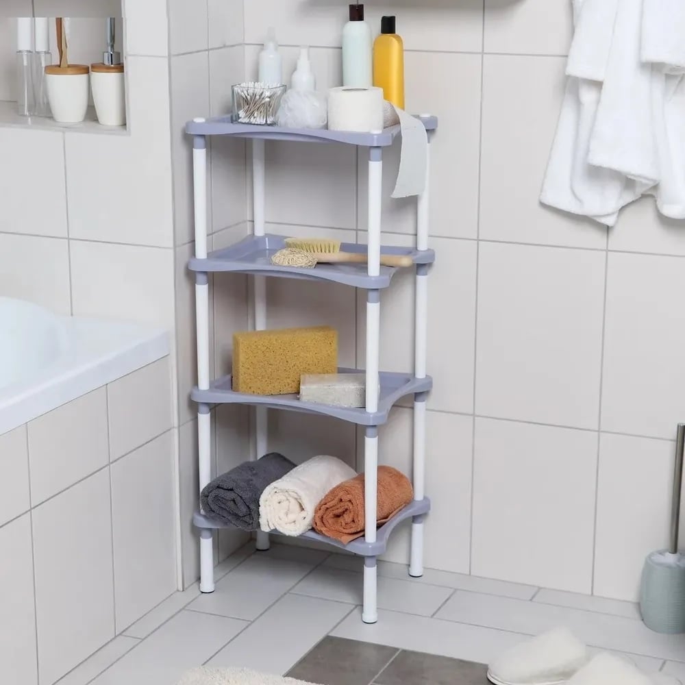 Изображение товара Этажерка с полками Berossi krita 4-х секции сиреневый туман