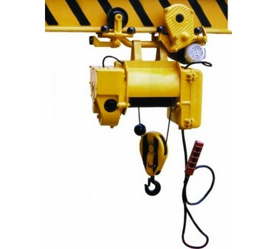 Изображение товара Электрическая канатная таль TOR ТЭ100-511 г/п 1 т, H-6 м, полиспаст 2/1, ск. подъема 8 м/мин, ск. передвиж. 20 м/мин (Россия) 1025727