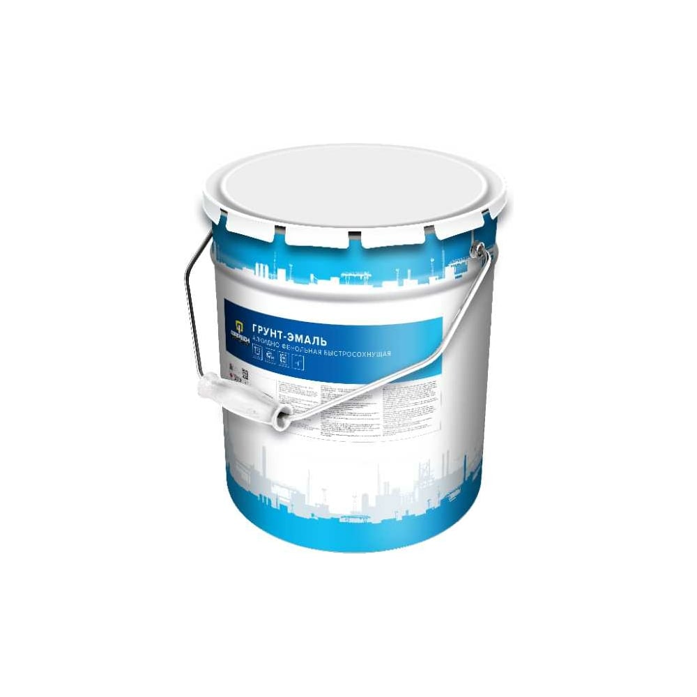 Изображение товара Грунт-эмаль Фарбен быстросохнущая RAL 9005 25 кг для металла