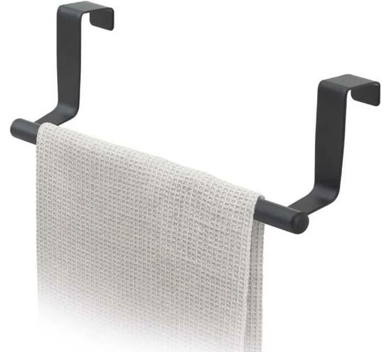 Изображение товара Надверная планка для полотенец Tatkraft из нержавеющей стали horizon black 12103