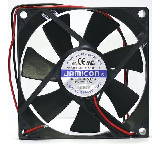 Изображение товара Вентилятор JAMICON JF0815S1H 80х80х15 12В с разъемом 2 конт.MOLEX 5239-2(PHU-2) С00039862