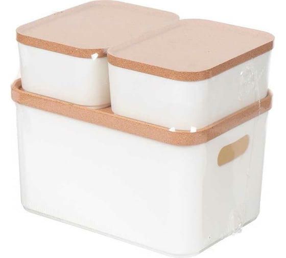 Изображение товара Набор органайзеров для хранения Berossi korely (слоновая кость) АС 69333000