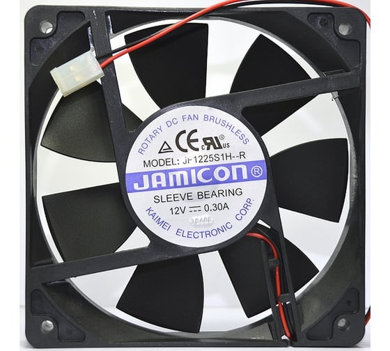 Изображение товара Вентилятор JAMICON JF1225S1H 120х120х25 12В с разъемом 2 конт.MOLEX 5239-2(PHU-2) С00034213