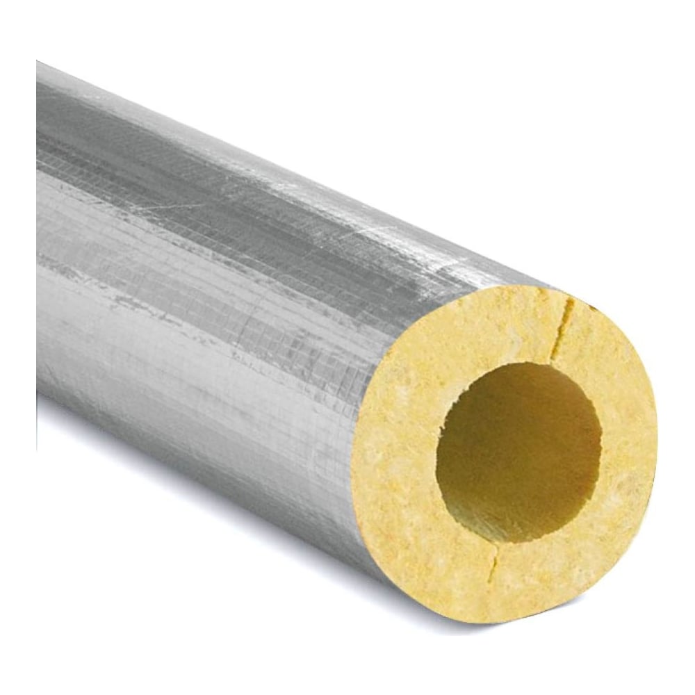 Изображение товара Теплоизоляционный цилиндр K-FLEX K-ROCK ALU 40x168-1 для трубопроводов