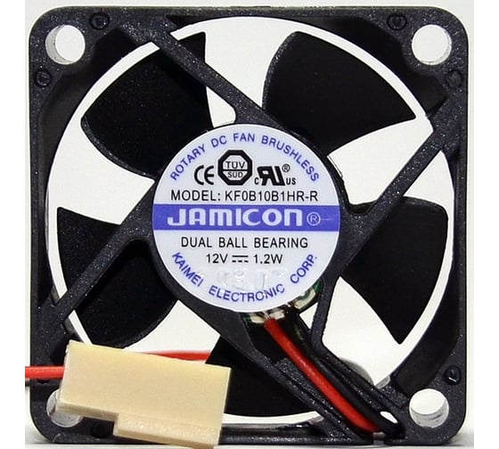 Изображение товара Вентилятор JAMICON KF0B10B1HR 35х35х10 12В с разъемом TKP2510-2 С00037252