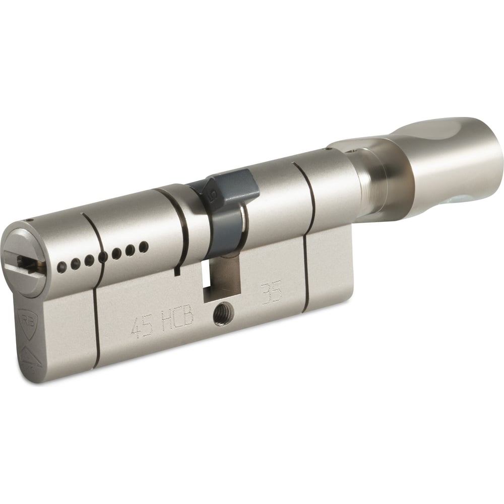 Изображение товара Цилиндр дверной Rav Bariach серии Mars Key-Вертушка 80 мм никель матовый