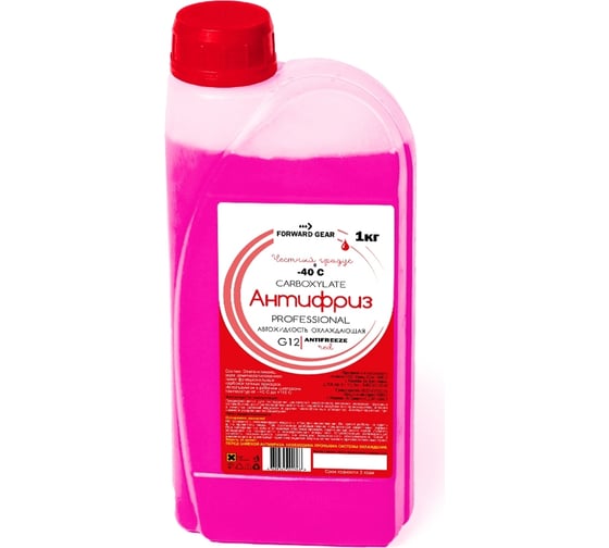 Изображение товара Антифриз FORWARD GEAR G12, канистра 1 кг 269