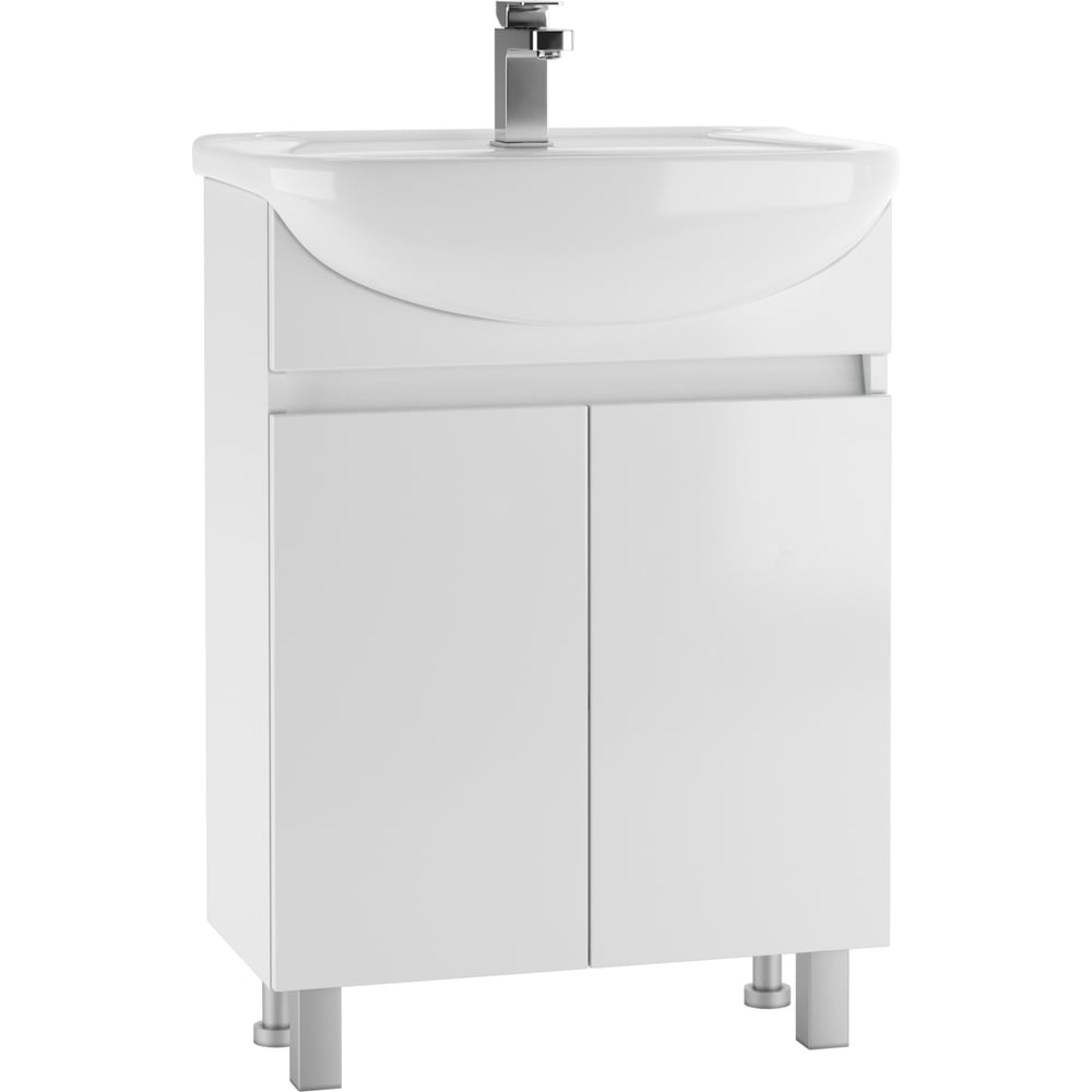 Изображение товара Тумба Айсберг Норма под умывальник Уют 60 белая классика