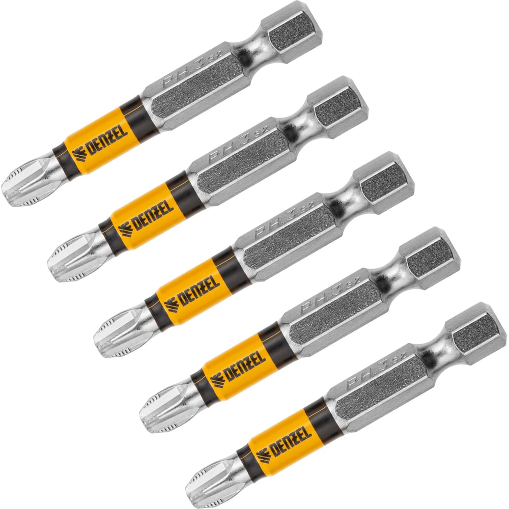 Изображение товара Набор бит PH3 для шуруповерта 5 шт Denzel