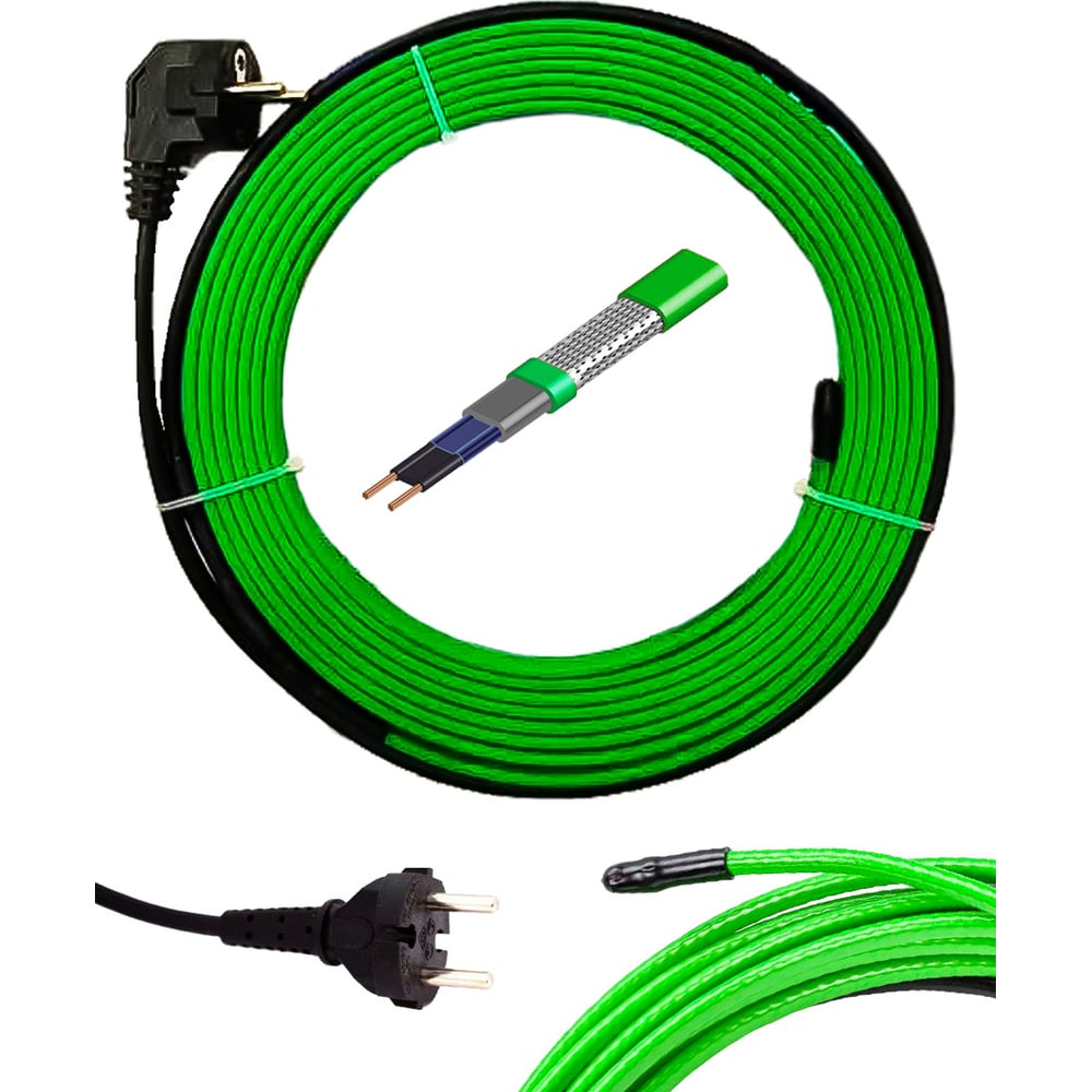 Изображение товара Комплект нагревательного кабеля для труб до 50 мм Ланит 17Вт 12м LA17H012