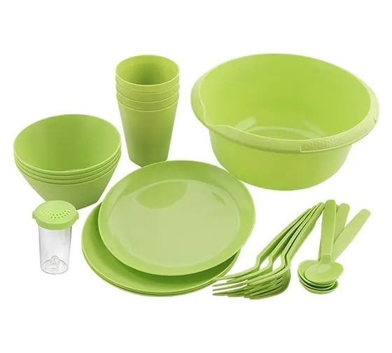 Изображение товара Набор для пикника Berossi picnic lm, 4 персоны, майская зелень ИК 79380000