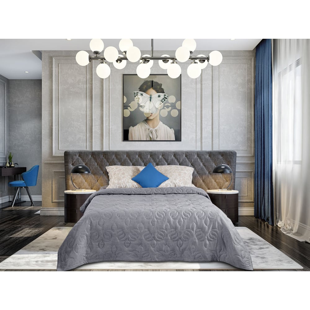 Изображение товара Покрывало Primavelle Renard Premium 240x260 см, двухстороннее, лиMemoichkovый рисунок