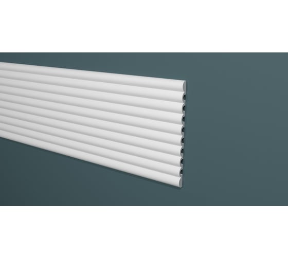 Изображение товара Панель стеновая ударопрочная, влагостойкая, под покраску Decor-Dizayn "Грани" 240x13x2000 мм DD910