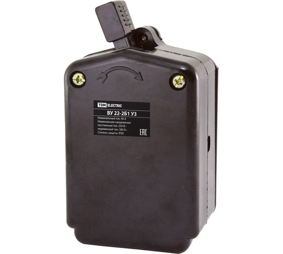 Изображение товара Путевой выключатель TDM ELECTRIC ВУ-22Т-2Б1 У3 20А, без гашения дуги, IP00 SQ0732-0022