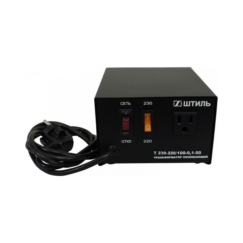 Изображение товара Полный трансформатор Штиль ОСМ 0,1 кВА в черном корпусе 230-220/СТО-0,1-50 ч/к