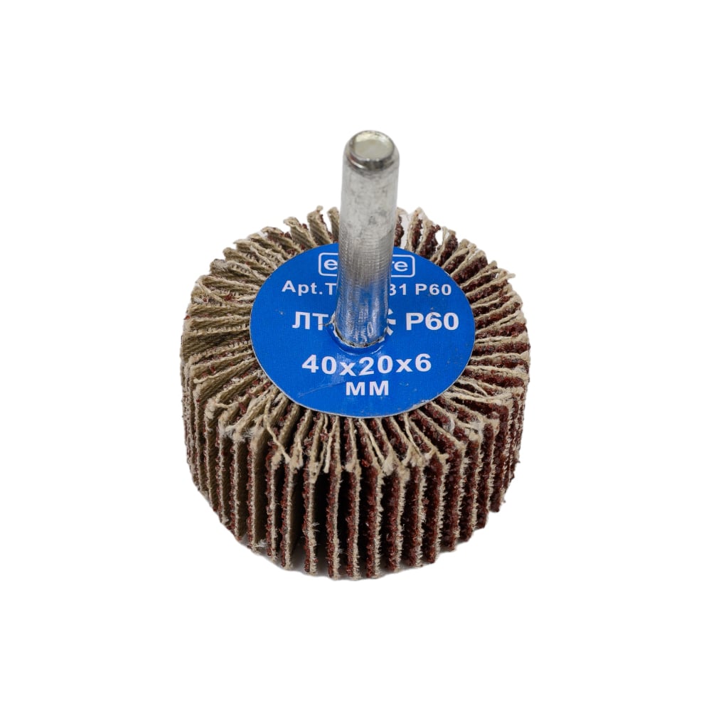 Изображение товара Круг лепестковый радиальный 40x20x6 мм P60 для дрели TORGWIN T703831