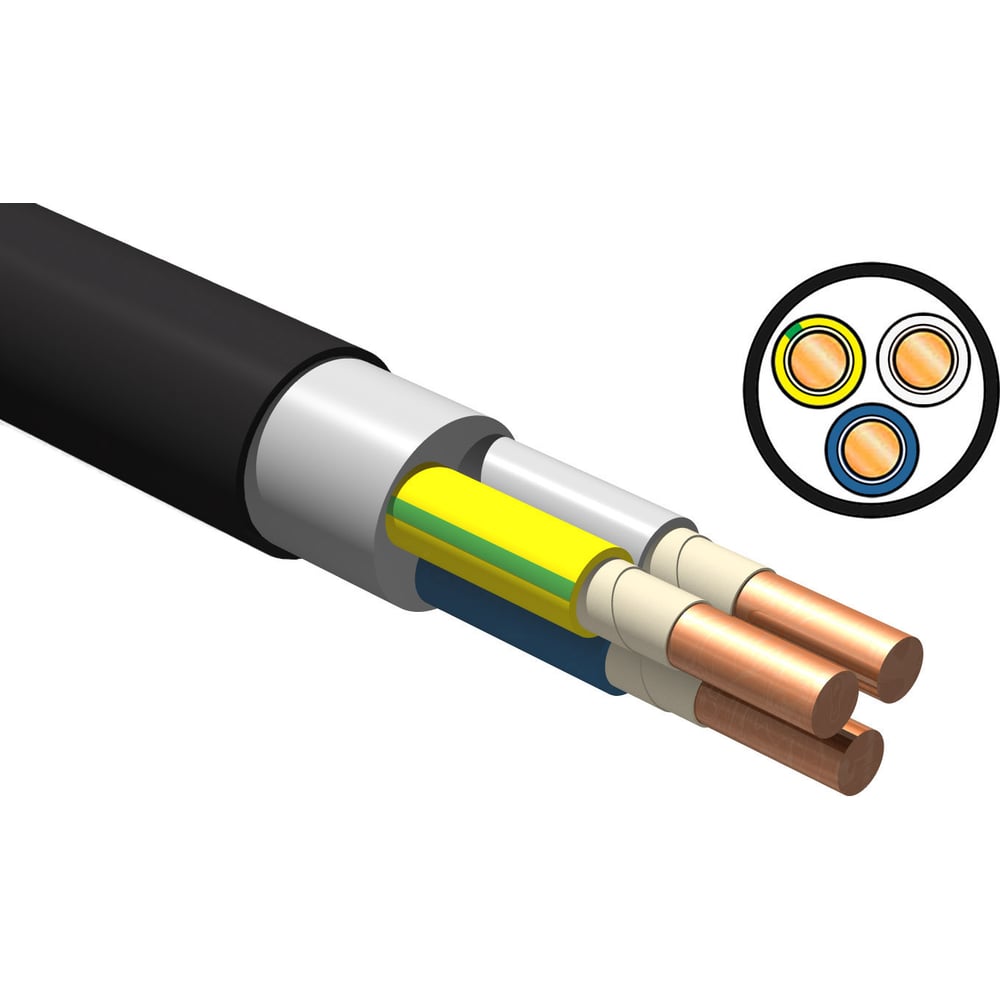 Изображение товара Кабель ВВГнг(А)-FRLSLTx iTOK 3х1,5 ГОСТ (100 метров) i-KPP-VVGNG-FRLSLTX-315-100