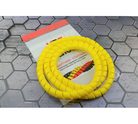 Изображение товара Защитная пластиковая спираль УРДЮГА d20мм желтая URСП20Ж02