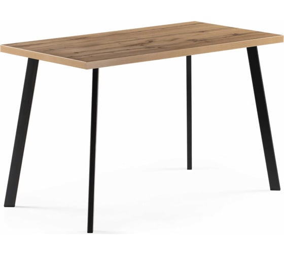 Изображение товара Стол Woodville тринити лофт 120 25 мм дуб вотан/черный матовый 489614