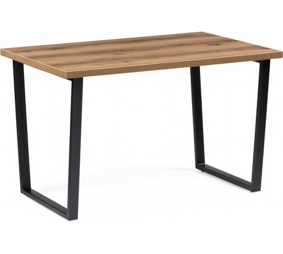 Изображение товара Стол Woodville лота лофт 120 25 мм дуб делано темный/черный матовый 489637