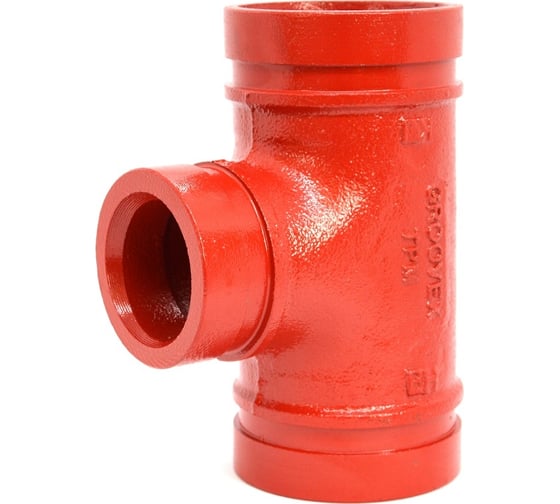 Изображение товара Переходной тройник под муфту GROOVEX 4"x2 1/2" 108x76 мм TPM10876