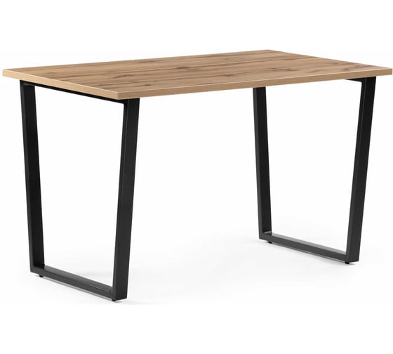 Изображение товара Стол Woodville лота лофт 140 25 мм дуб вотан/черный матовый 489611
