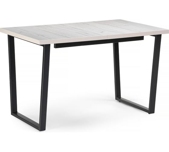 Изображение товара Раскладной стол Woodville лота лофт 120 25 мм юта/черный матовый 489625