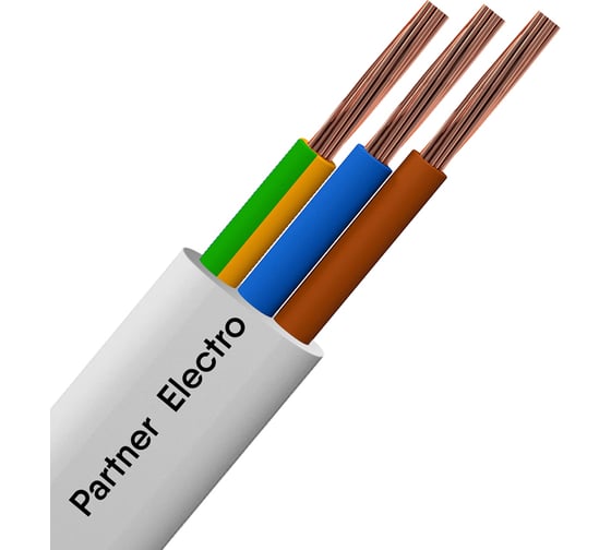 Изображение товара Провод Партнер-электро ПуГВВ 3x2,5 гост (10м) P056G-03NP06MC-B010