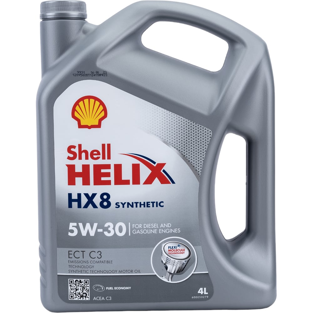 Моторное масло SHELL масло моторное shell helix ultra ect c3 5w 30 4 л 550042847