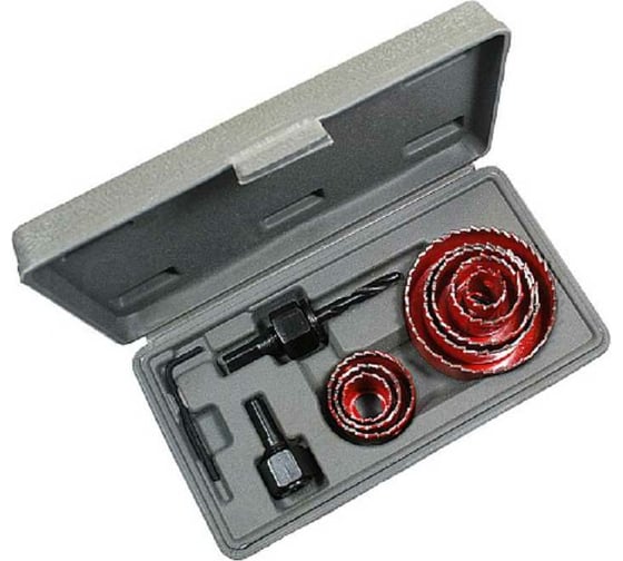 Изображение товара Набор коронок по дереву 11 предметов, 19, 22, 29, 32, 38, 44, 51, 67 мм TORGWIN T85806