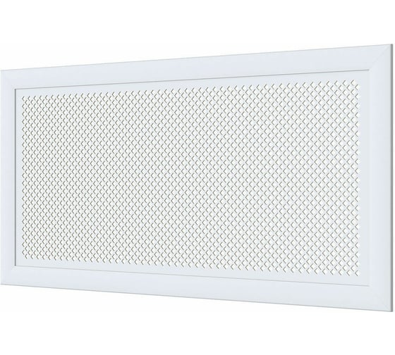 Изображение товара Декоративный экран для радиаторов и батарей Cosca Decor Модерн 600x1200 мм, белый, дедало, с рамкой СПБ002096