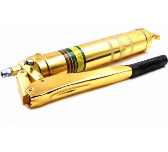 Изображение товара Шприц для консистентной смазки HQ-mech 900 мл, рычажно-плунжерный, 2 плунжера, покрытие gold 2 УТ000002061