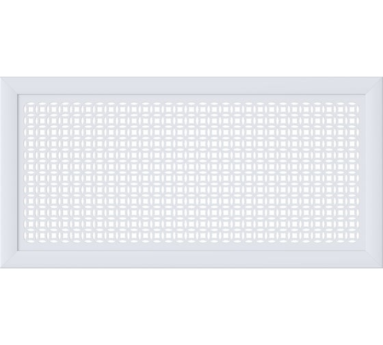 Изображение товара Декоративный экран для радиаторов и батарей Cosca Decor Модерн 600x1200 мм, белый, сусанна, с рамкой СПБ072546