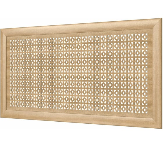 Изображение товара Декоративный экран для радиаторов и батарей Cosca Decor Модерн 600x1200 мм, дуб сонома, дамаско, с рамкой СПБ072574