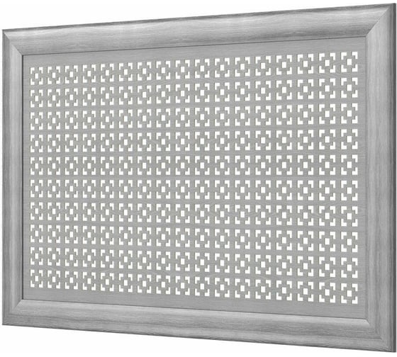 Изображение товара Декоративный экран для радиаторов и батарей Cosca Decor Модерн 600x900 мм, дуб серый, дамаско, с рамкой СПБ072576