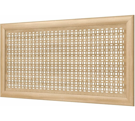 Изображение товара Декоративный экран для радиаторов и батарей Cosca Decor Модерн 600x1200 мм, дуб сонома, сусанна, с рамкой СПБ072549