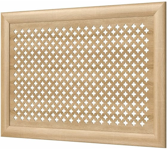 Изображение товара Декоративный экран для радиаторов и батарей Cosca Decor Модерн 600x900 мм, дуб сонома, готика, с рамкой СПБ072586
