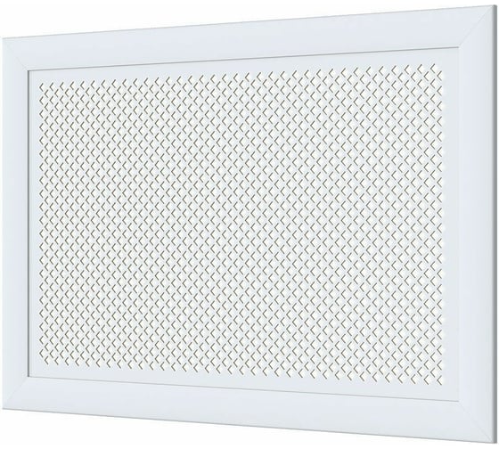 Изображение товара Декоративный экран для радиаторов и батарей Cosca Decor Модерн 600x900 мм, белый, дедало, с рамкой СПБ002095