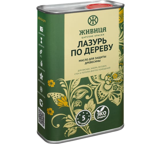 Изображение товара Лазурь по дереву Живица 1 литр 4603726767194